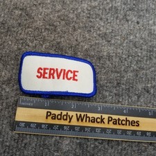 Vintage Service Patch Work Uniform Name Tag Mechanic Car Shop V8m
