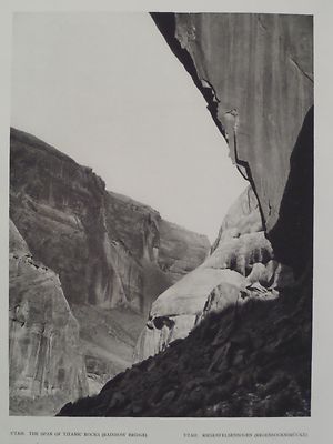 The Span Of Titanic Rocks Rainbow Bridge Utah Photogravure 1927 By E. O. Hoppe