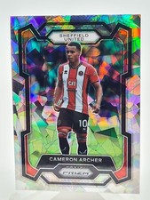Cameron Archer 2023-24 Panini Prizm EPL Cracked Ice Prizm #287 Sheffield United