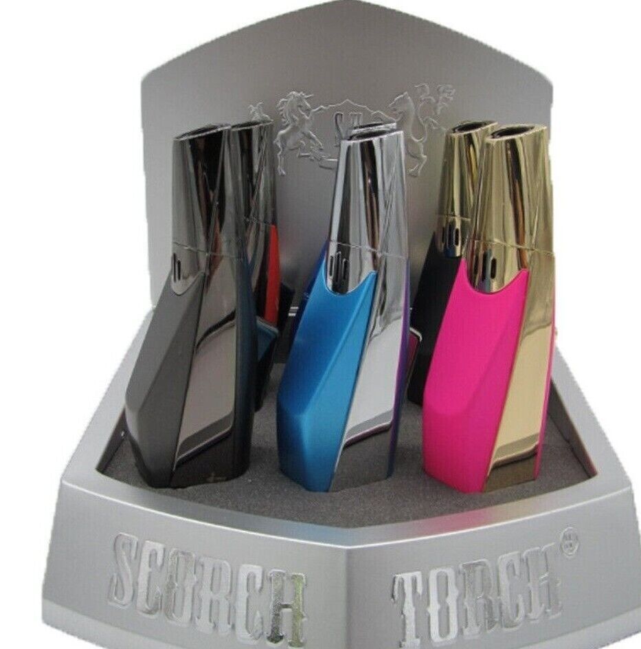 Scorch Torch Single Flame Butane Refillable Torch Lighter With Adjustable Flame