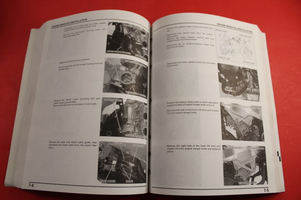 Руководство по ремонту заводской сервисной мастерской Honda 2000-2001 CBR929RR #61MCJ01 новое из старых запасов от оригинального производителя - Изображение 3 из 4