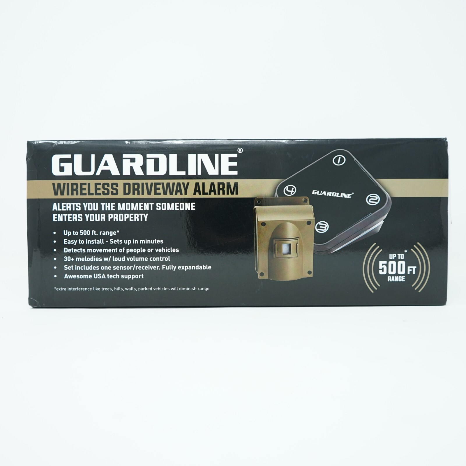 Alarm System Guardline 500 Foot Range Wireless Driveway Alarm [1 - Main Image