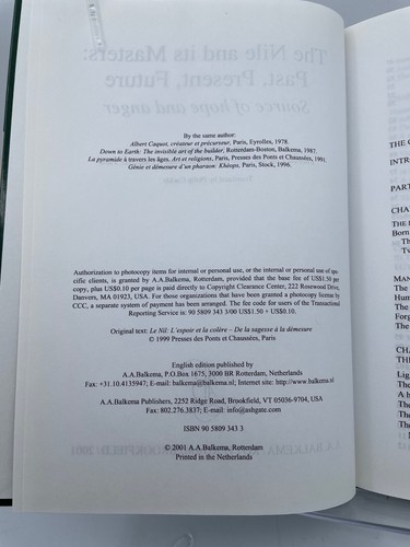 The Nile and Its Masters: Past, Present, Future by Jean Kerisel (HC, 2001) - Picture 4 of 5