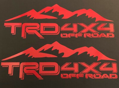 TRD TOYOTA RACING DEVELOPMENT 4x4 OFF ROAD TACOMA TUNDRA MOUNTAIN DECAL STICKER
