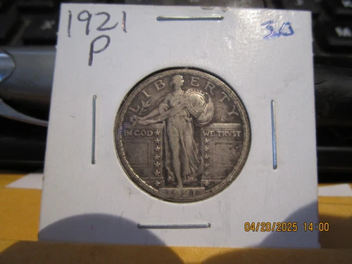 1921 P Standing Liberty Quarter  VF +++