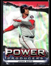 2020 Juan Soto Bowman's Best Power Producers Refractor Insert Nationals Topps