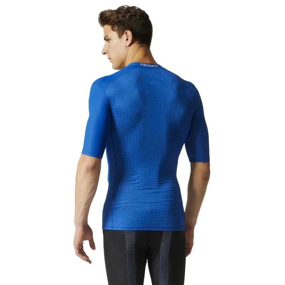 Authentic ADIDAS MENS TECHFIT PERFORMANCE T-Shirt TF Chill GFX SS AJ6087 Large - Image 3 of 4