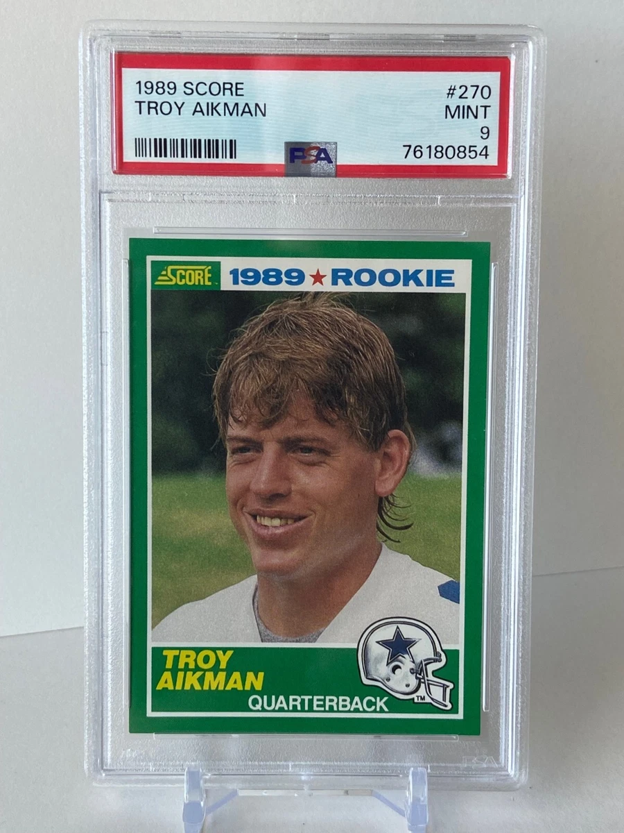 Troy Aikman Football Grade 9 Rookie Sports Trading Cards