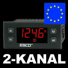 Zweikanal Temperaturregler Temperaturdifferenzregler zwei Fühler 2 Regelausgänge