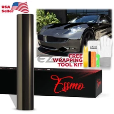 ESSMO PET Super Chrome Gray Stretch Car Vehicle Vinyl Wrap Decal Sticker Sheet