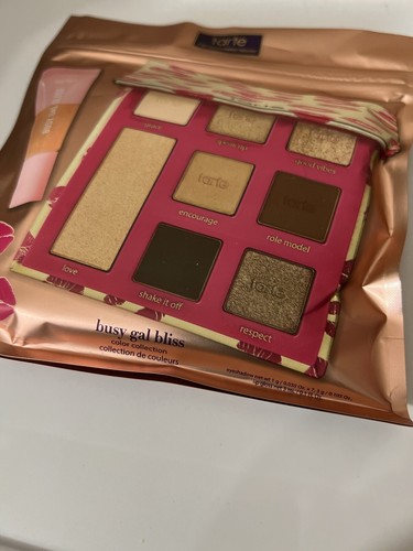 TARTE Busy Gal Bliss Eyeshadow Palette w/ Mini Liigloss NEW - Picture 5 of 7