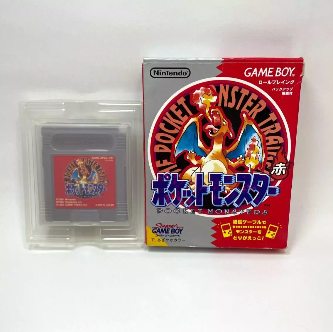 Pokemon Red Version with Case Nintendo GameBoy Japan