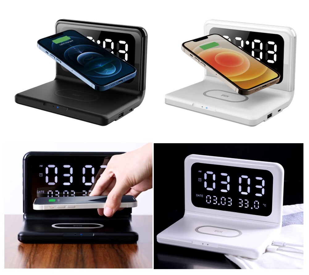 Wireless Charger 4in1 15W Wireless Charger For Phone Earphones & Smart Watches-image
