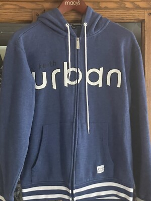 Keith Urban Ripcord Fleece Zip Up Hoodie Size Small