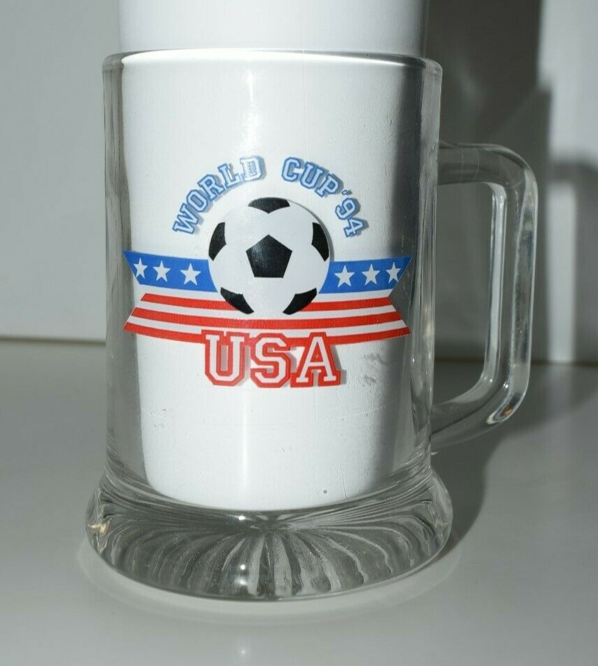 1994 World Cup Soccer USA Dortmunder Actien Brauerei Glass Beer Mug 