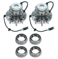 Front & Rear Wheel Bearings & Hubs Kit Timken For Express Savana 4500 2WD 09-16