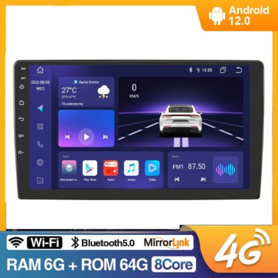 9 Inch Android 13 Octa Core 2 DIN Touch Screen Car Radio Stereo GPS BT-5.0 64GB