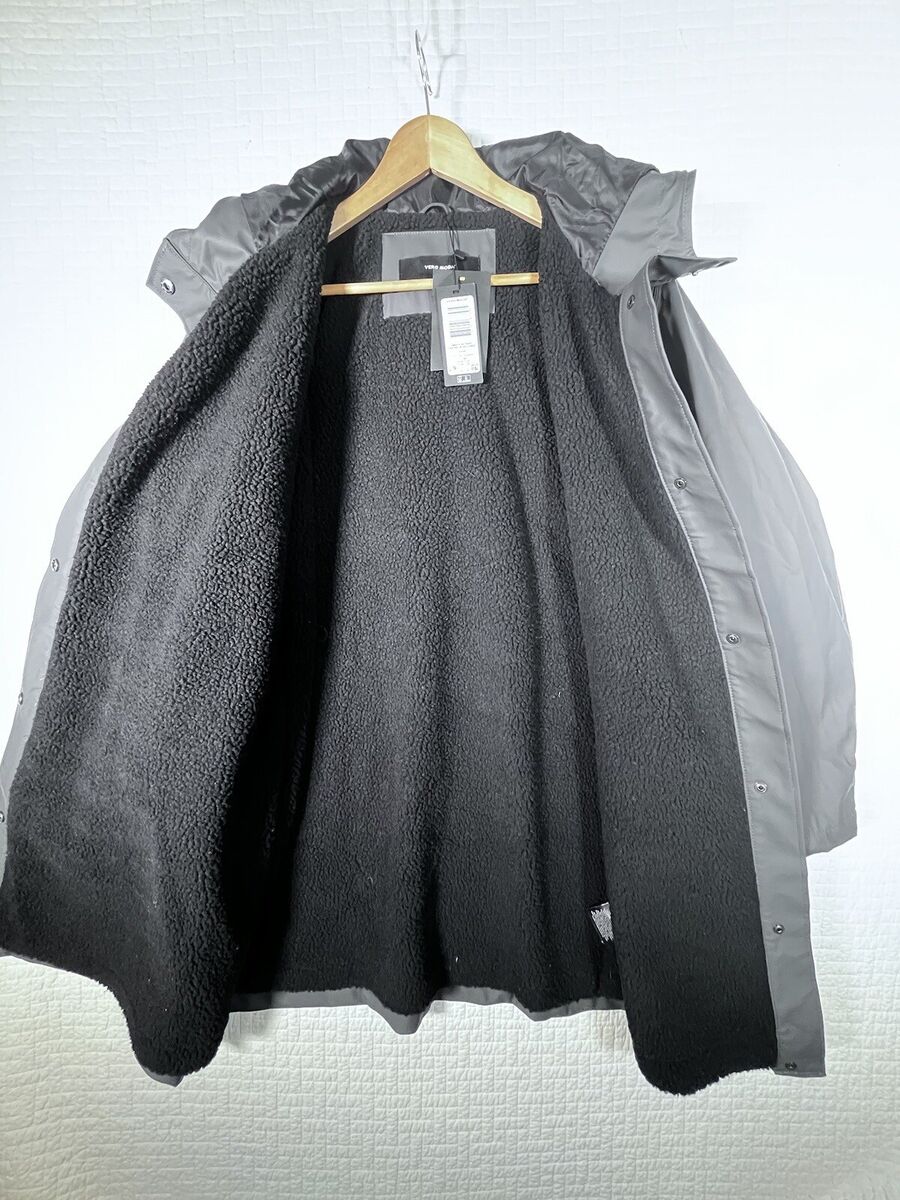Vero Moda Jacket Women's 20 Vmasta Teddy Coated Rain Gear Asphalt Bohemian  Goth | eBay