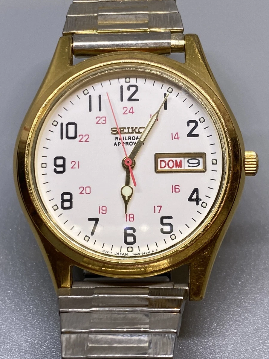 Seiko railroad shop approved wrist watch