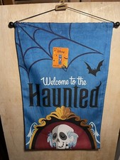 Disney Welcome To The Haunted Mansion Hanging Halloween Banner 15 x 47.5 NWT