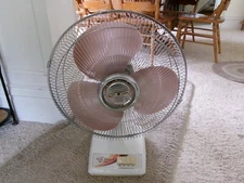Rare Vintage Collins Cool-Breeze 16" 3-Speed Oscillating Fan Model A-227 Nice!!