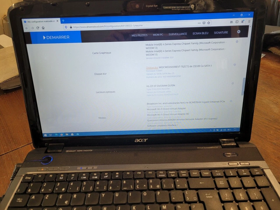 PC Portable ACER Aspire 5738Z-434G50Mn Intel Pentium 2.10GHz HDD 250Go Ram 2Go - Photo 4/4