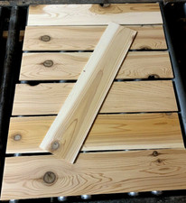 SEVEN 7 PIECES THIN PREMIUM KILN DRIED WESTERN RED CEDAR 24" X 5" X 1/4" E