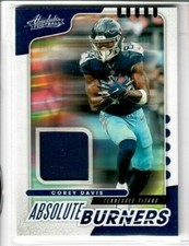COREY DAVIS 2019 Panini Absolute Football ABSOLUTE BURNERS JERSEY AB-13 TITANS