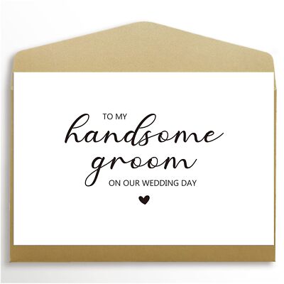 To My Husband on Our Wedding Day Card, To My Groom Card, Wedding Card to Husb...
