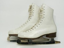 Vtg Riedell 220 by Red Wing Figure Ice Skates 7 M w/ UK Sheffield Blades