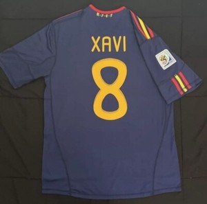 XAVI 8 スペイン代表 ジャージ 2010 ベケット鑑定済 Xavi Hernandez Signed 2010 World Cup Final Spain Soccer Jersey with Be