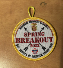 OFFICIAL BSA: 2022 Spring Breakout Missouri Military Academy Button Patch
