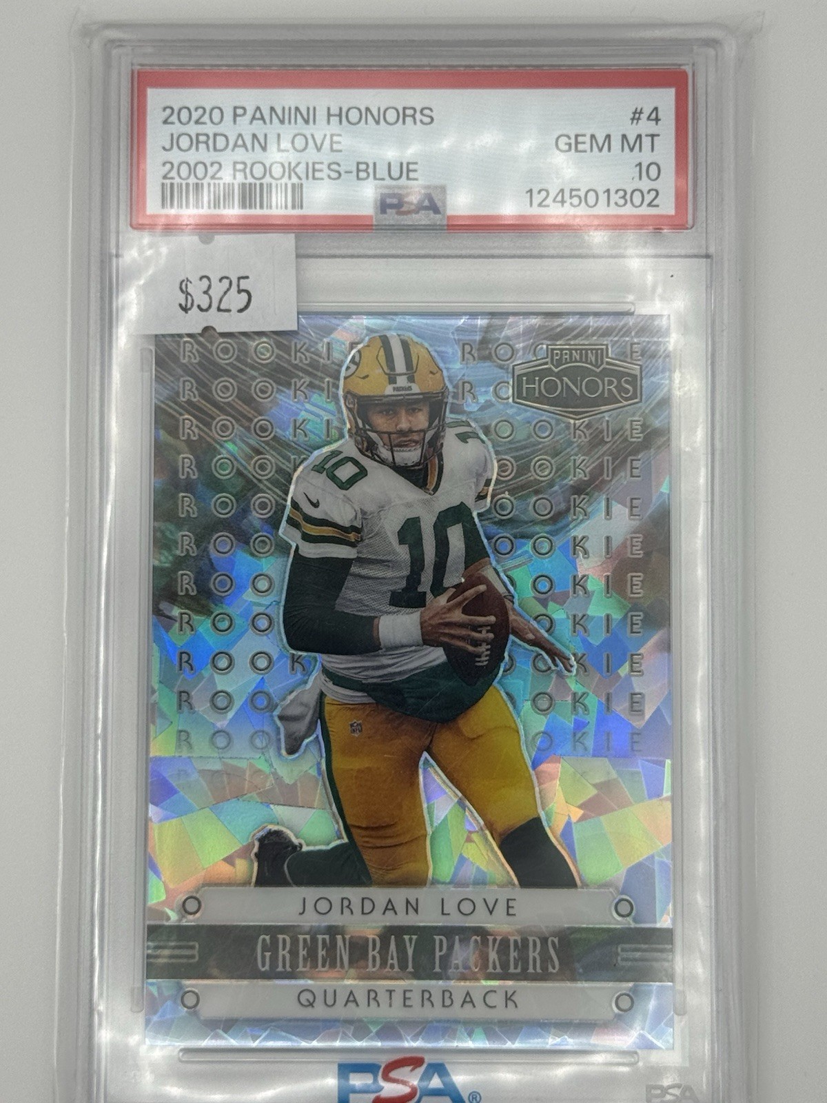 Jordan Love Panini Honors 2002 Rookies #4 Blue