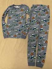 Hanna Andersson 160 Winter Pajama Set Top Pants Snow Print