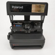 Polaroid Instant Camera One Step Close Up 600 Plus with Strap Gray - Vintage