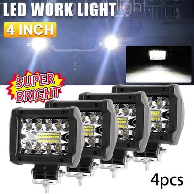 4 x 480W LED Arbeitsscheinwerfer 12V Offroad Scheinwerfer Traktor Bagger SUV KFZ