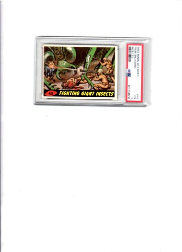 1962 Topps Mars Attacks #45 Fighting Giant Insects — PSA 5