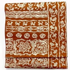 6715 Japanese Vintage Fukuro Obi Belt Kimono Fabric Silk Traditional