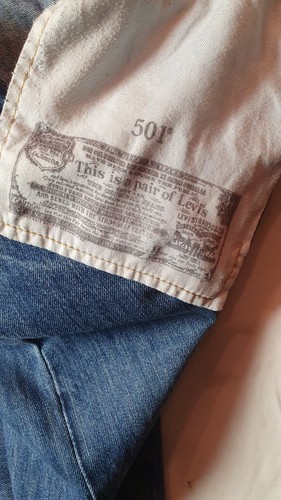 Genuine Levi's 501 Men's Blue Jeans Size W31 L30 Straight 100% Cotton Demin - Picture 8 of 13