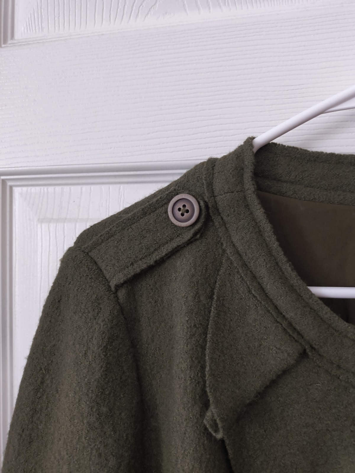 Chico’s Boiled Wool Button Front Jacket Size Medi… - image 4