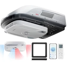 RV Air Conditioner 16000BTU Heat Pump Rooftop AC Unit Ultra Quiet Wifi+Remote
