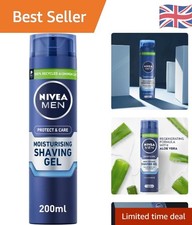 NIVEA Protect & Care 200ml Moisturising Shaving Gel for Smooth Glide Shave 24.95 per litre