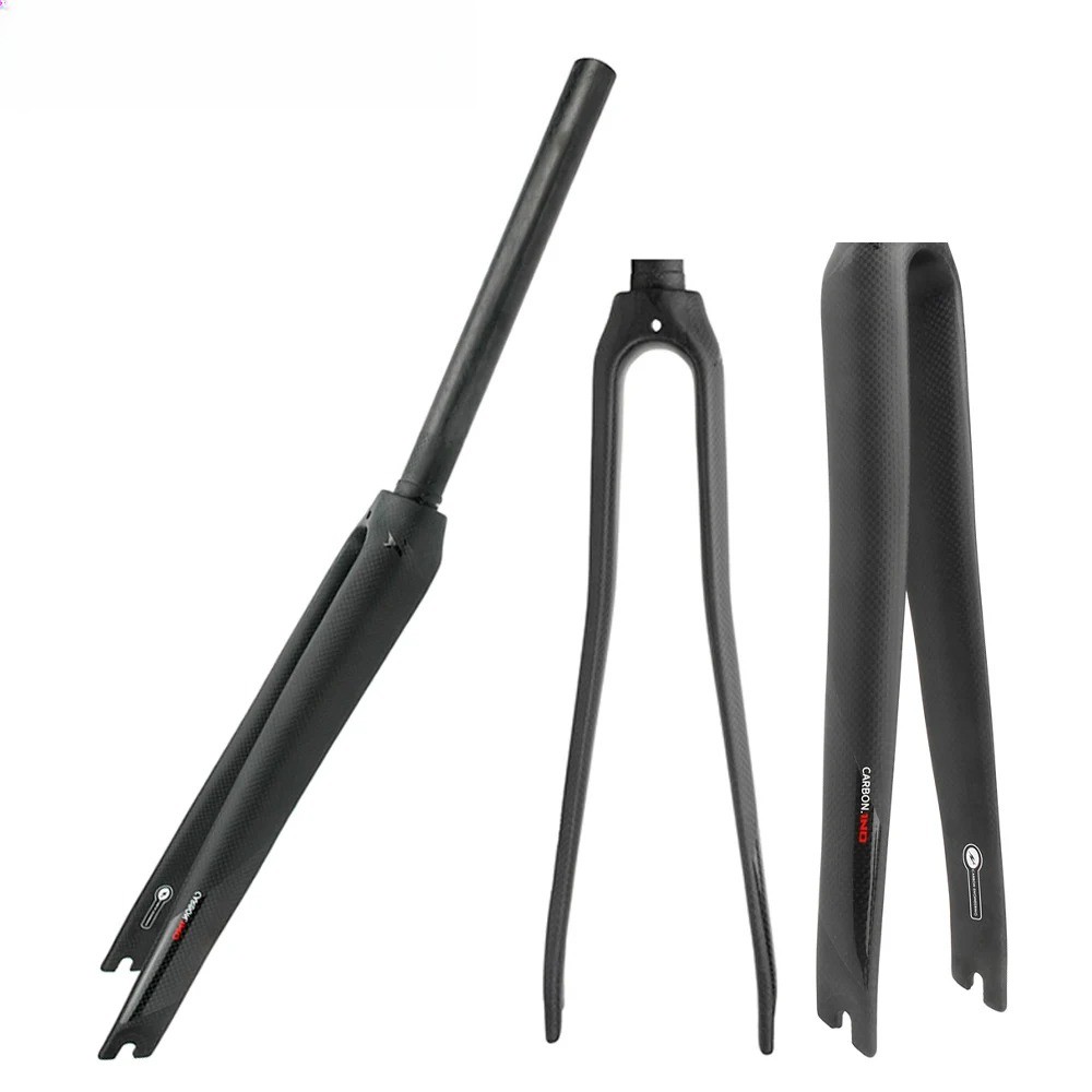  700x25~28C Carbon Fiber Quick Release V Brake Front Fork Road Bike Front Fork 
