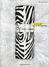 vintage DOLCE & GABBANA Fragrances 1-Page PRINT AD 1998 zebra
