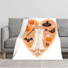 Durable Soft  Warm Flannel Blanket - Cozy Pattern Design for Sofa Travel Bed