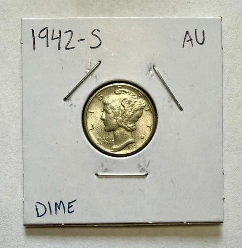 1942-S Mercury Dime - About Uncirculated (AU)