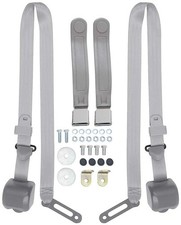1947-66 Chevroletgmc Truck Bucket Seats 3-point Seat Belts - Gray