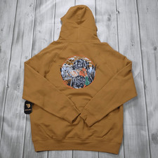 NEW BURLEBO Men's Fleece Pullover Hoodie - Dog/Duck Graphic