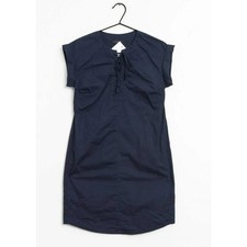 J. Crew Tie Up Navy Dress Women's Medium Short Sleeve Nautical Coastal Preppy