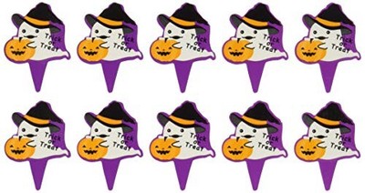 Cotta Pumpkin Ghost Plektren lila weiß und orange 2,6 x 3,5 cm 68199er Pack